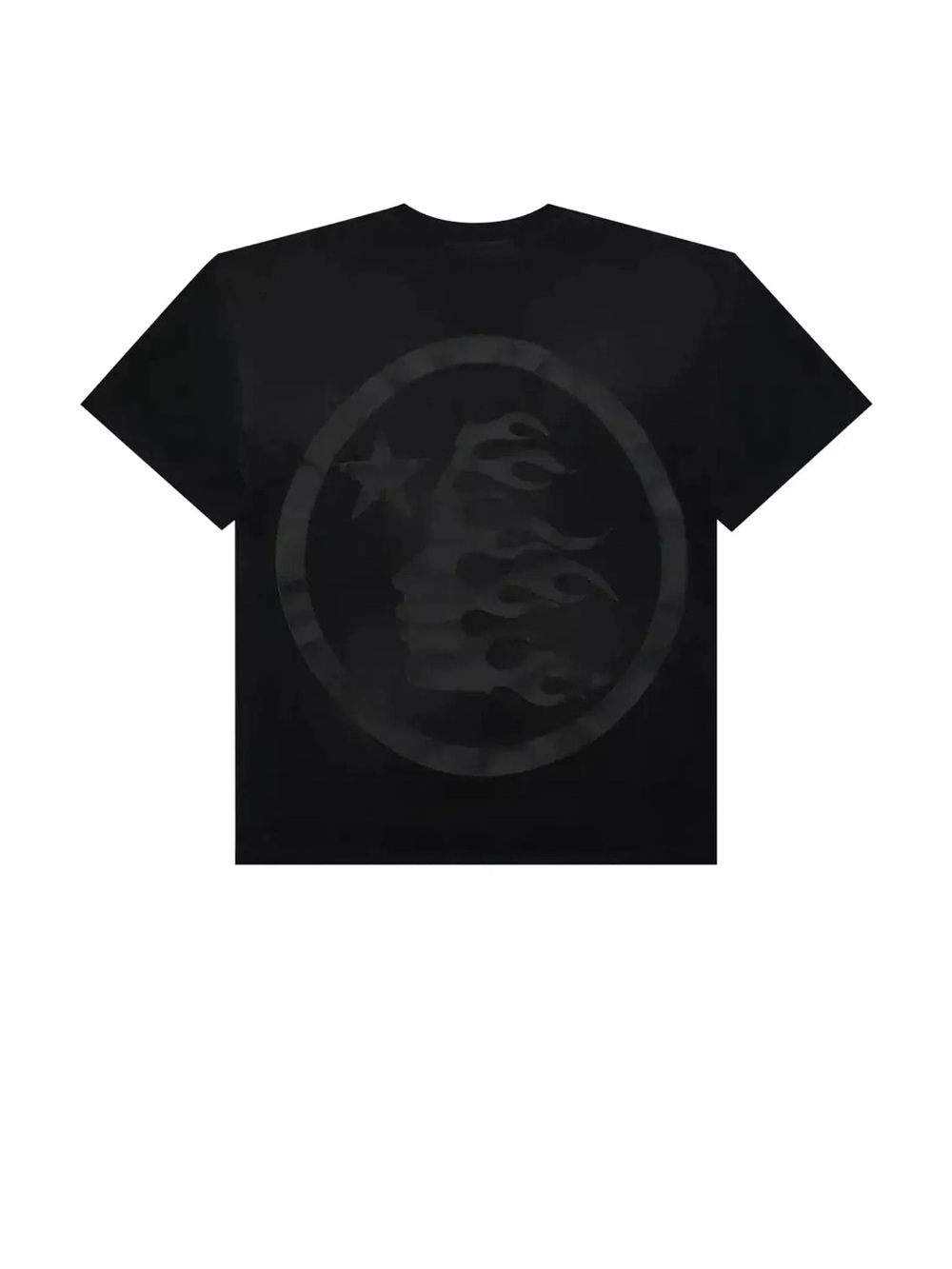 Men's Black Short-Sleeve Graphic Crewneck T-Shirt